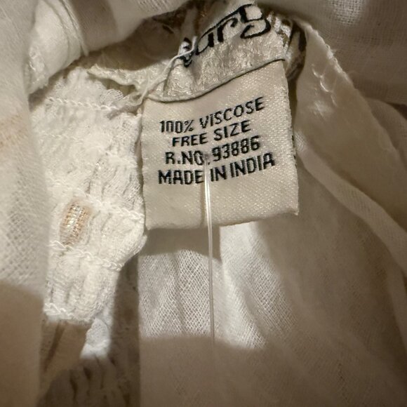 Boho-Chic Halter Dress Beige Paisley Print Lightweight Festival Resort Wear NWT - Picture 10 of 11